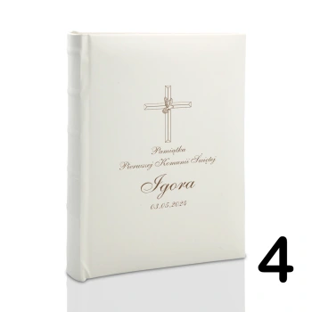 Album komunijny wsuwany na 100 zdjęć 15x21 personalizowany 5 wzorów